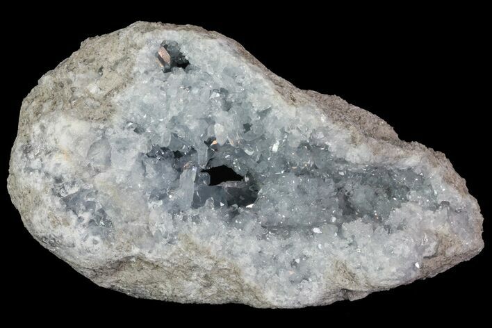 Blue Celestine (Celestite) Crystal Geode - Madagascar #70835